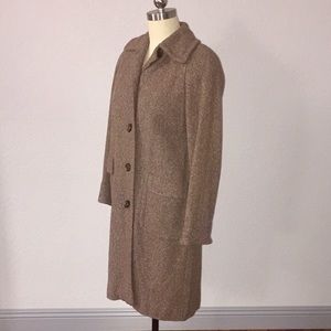 Corby Vintage Brown Wool Car Coat